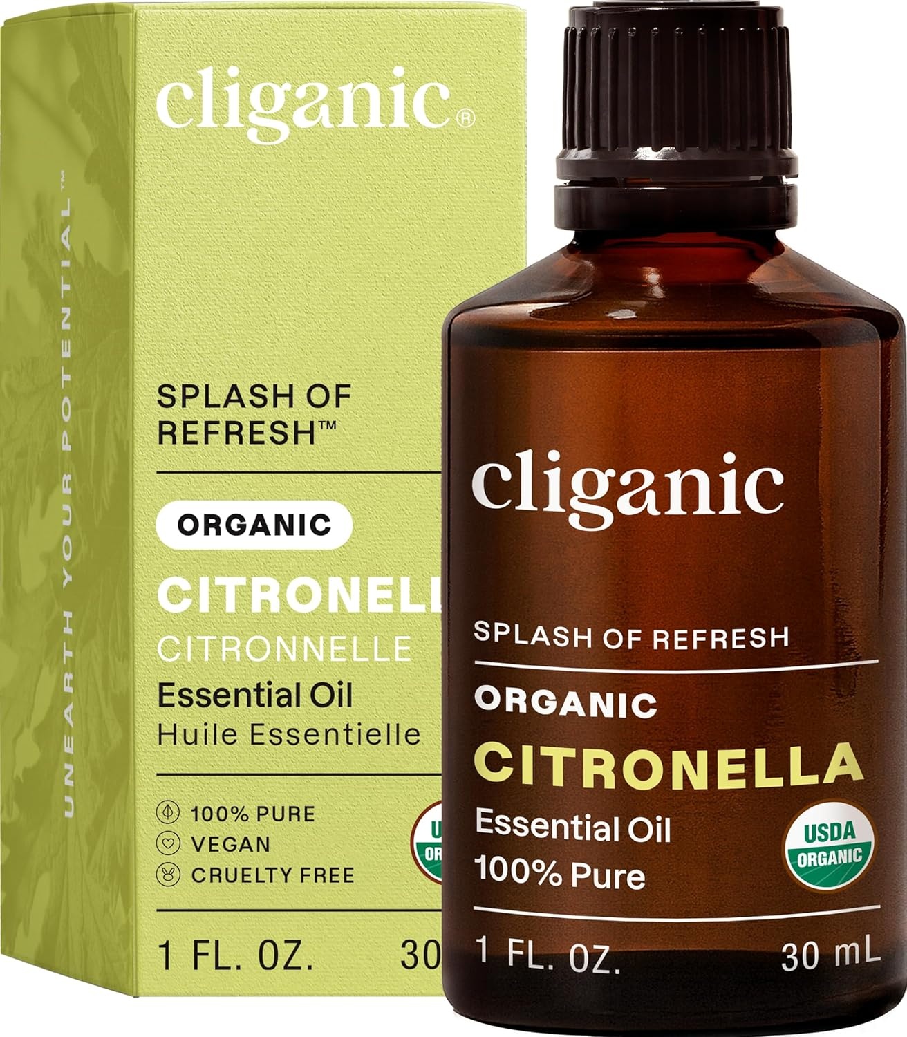 image:imageCliganic May Chang Essential Oil 100 Pure Natural for Aromatherapy NonGMO Verified1 Fl Oz Pack of 1