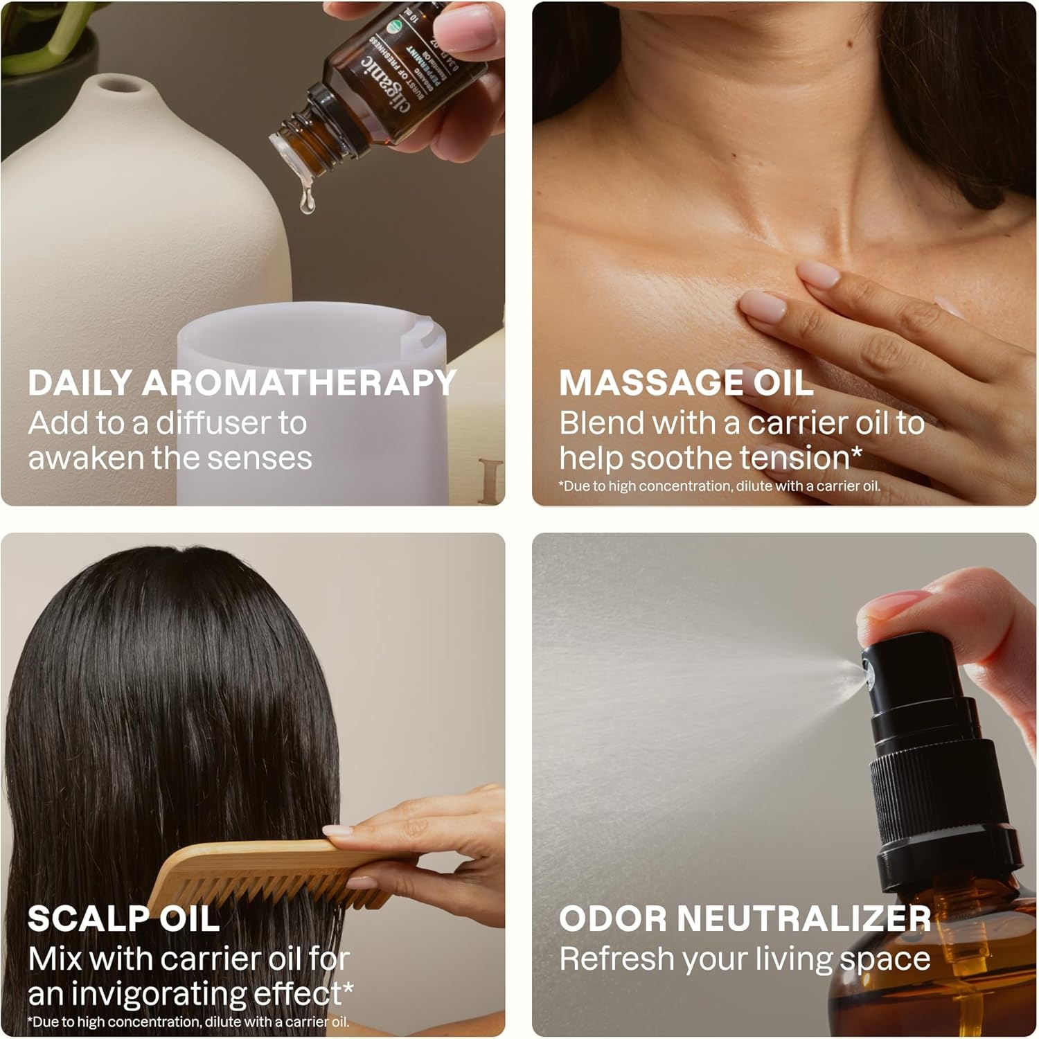 image:imageCliganic May Chang Essential Oil 100 Pure Natural for Aromatherapy NonGMO Verified1 Fl Oz Pack of 1