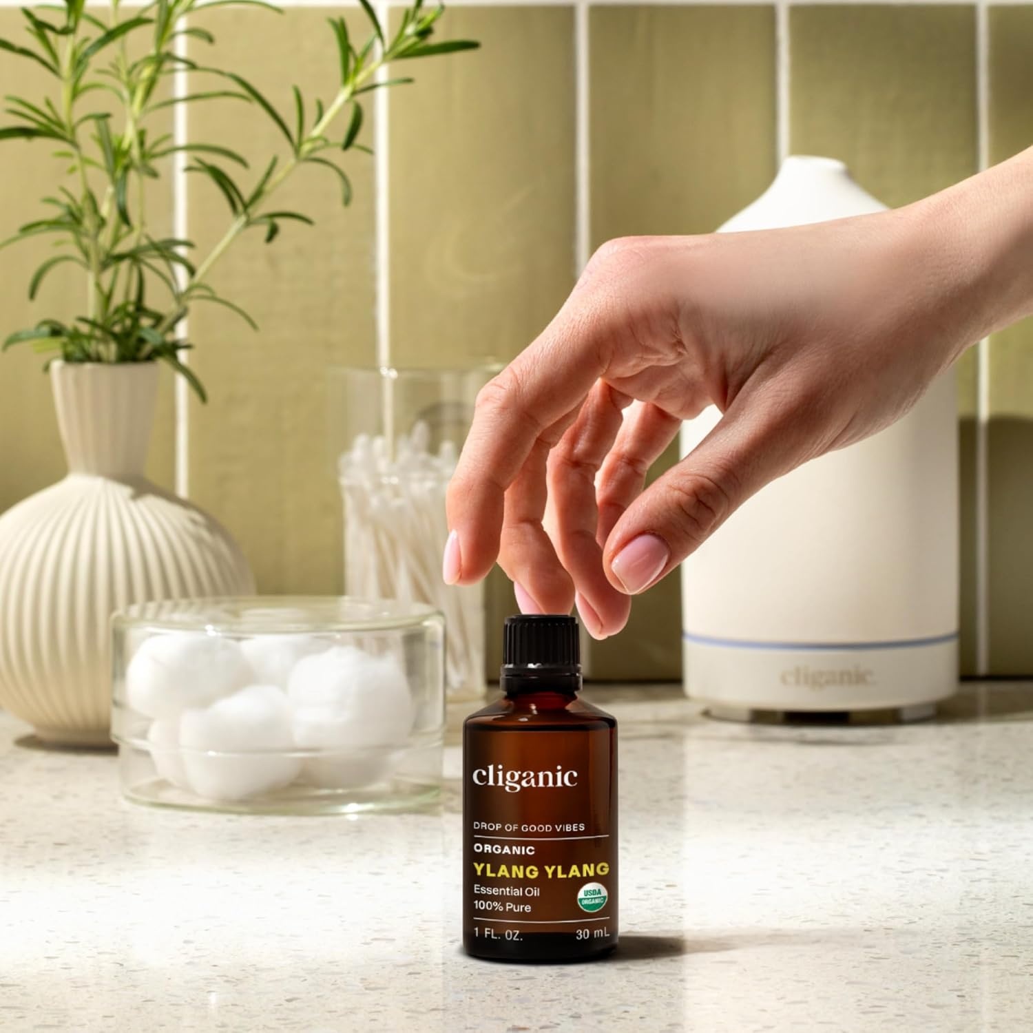 image:imageCliganic May Chang Essential Oil 100 Pure Natural for Aromatherapy NonGMO Verified1 Fl Oz Pack of 1