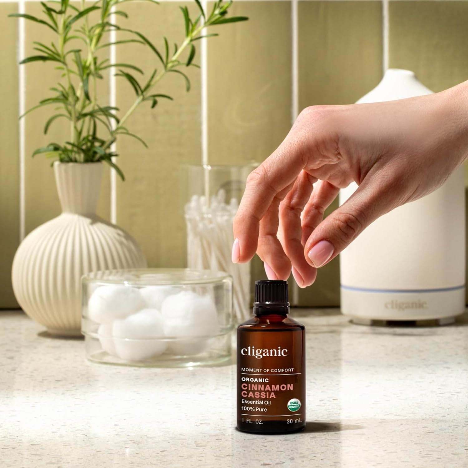 image:imageCliganic May Chang Essential Oil 100 Pure Natural for Aromatherapy NonGMO Verified1 Fl Oz Pack of 1