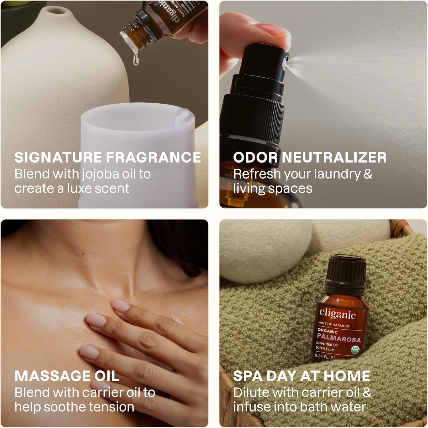 image:imageCliganic May Chang Essential Oil 100 Pure Natural for Aromatherapy NonGMO Verified1 Fl Oz Pack of 1