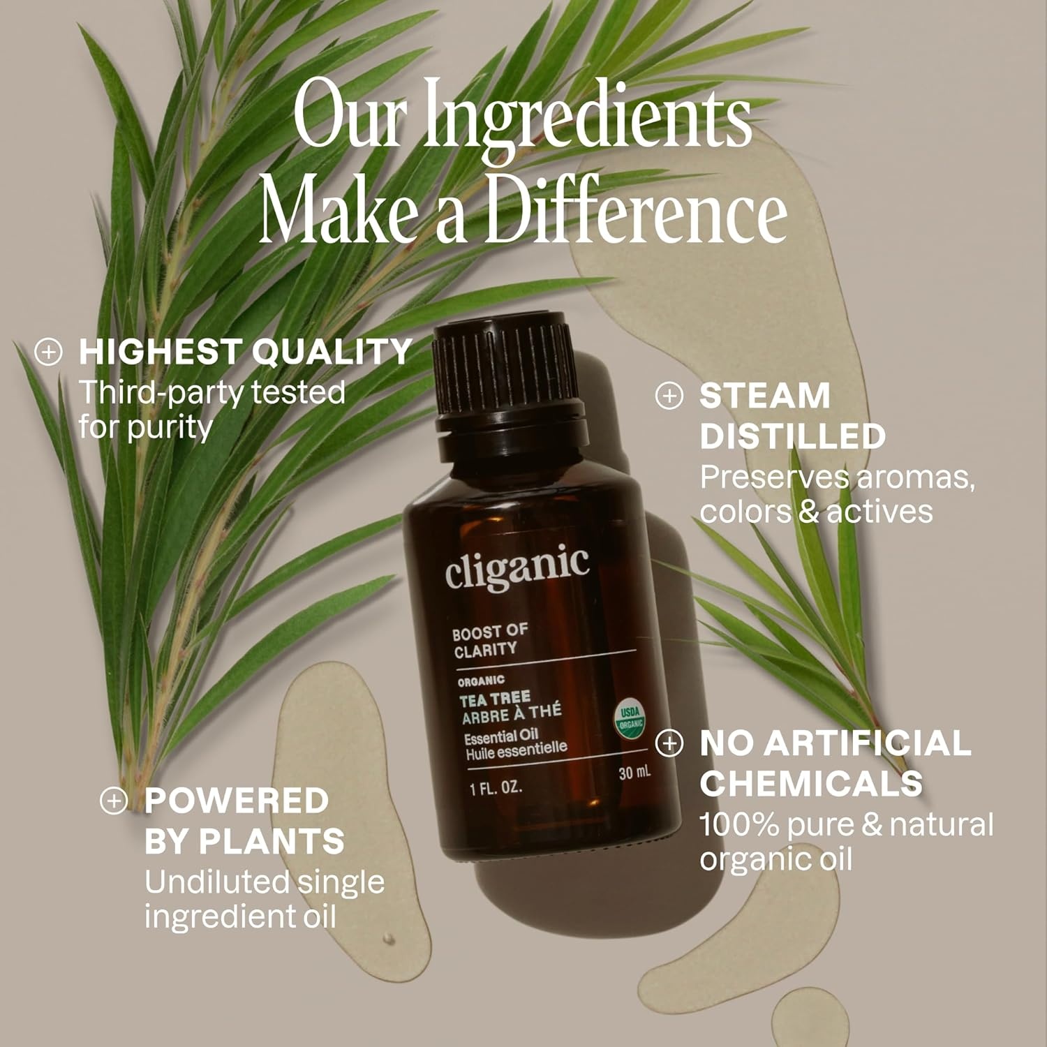 image:imageCliganic May Chang Essential Oil 100 Pure Natural for Aromatherapy NonGMO Verified1 Fl Oz Pack of 1
