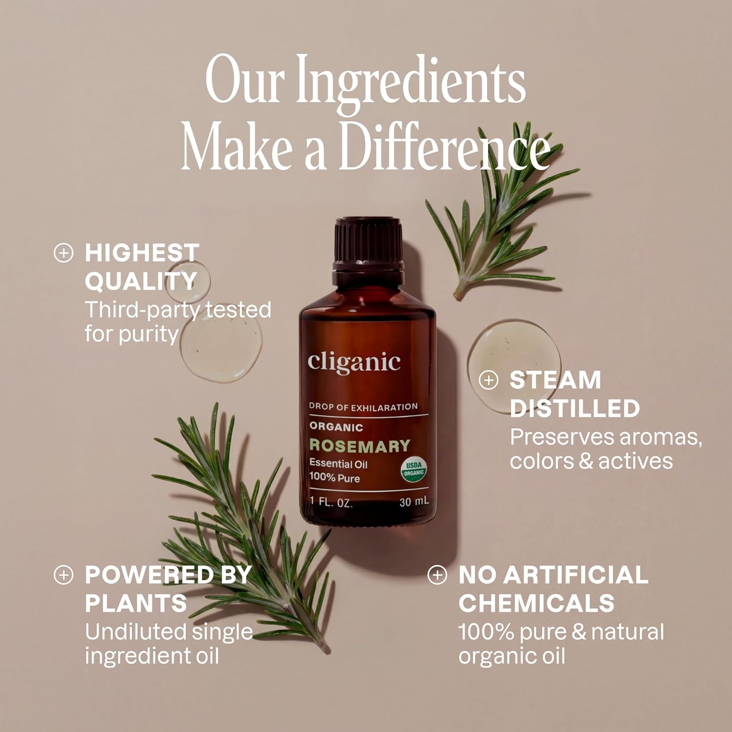 image:imageCliganic May Chang Essential Oil 100 Pure Natural for Aromatherapy NonGMO Verified1 Fl Oz Pack of 1
