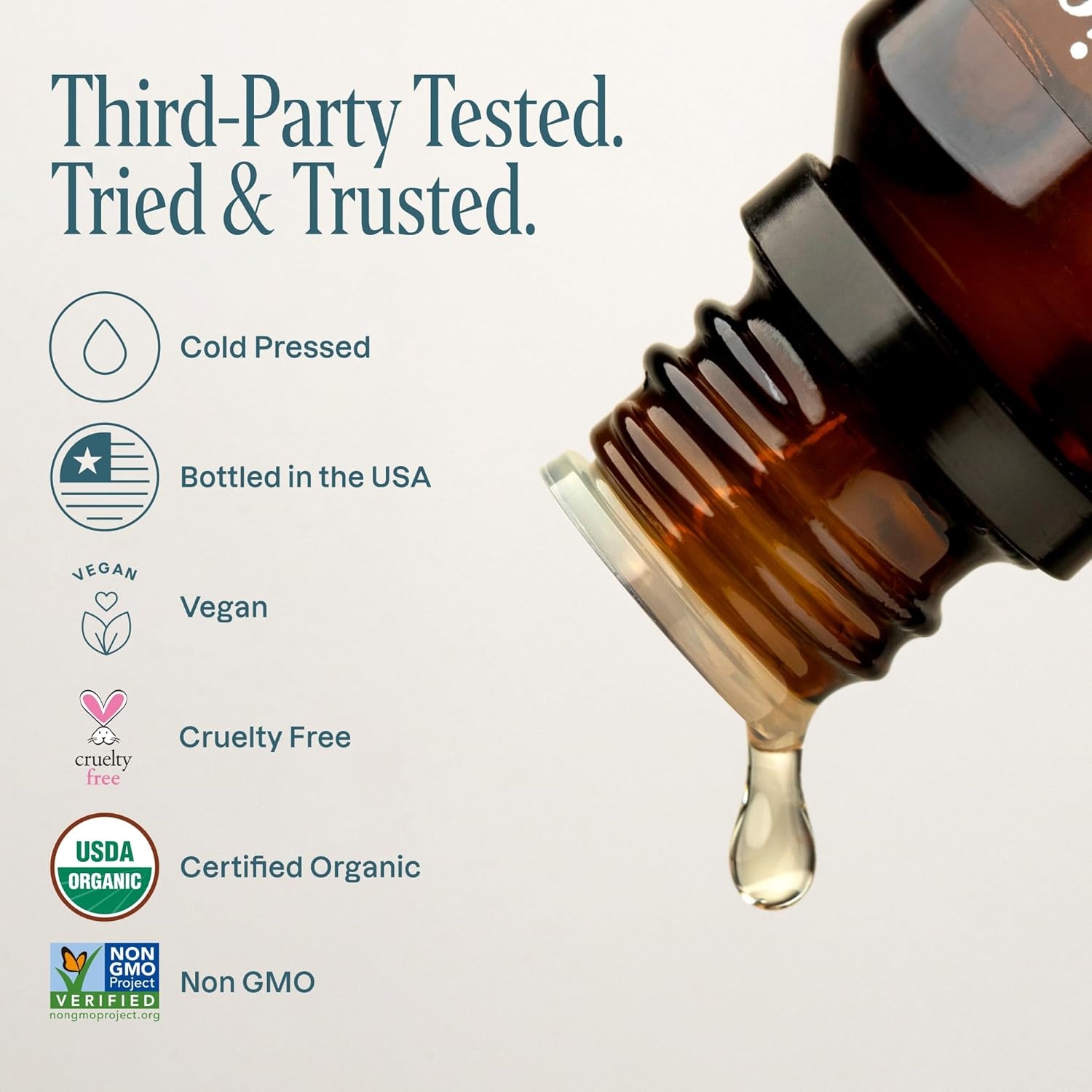 image:imageCliganic May Chang Essential Oil 100 Pure Natural for Aromatherapy NonGMO Verified1 Fl Oz Pack of 1