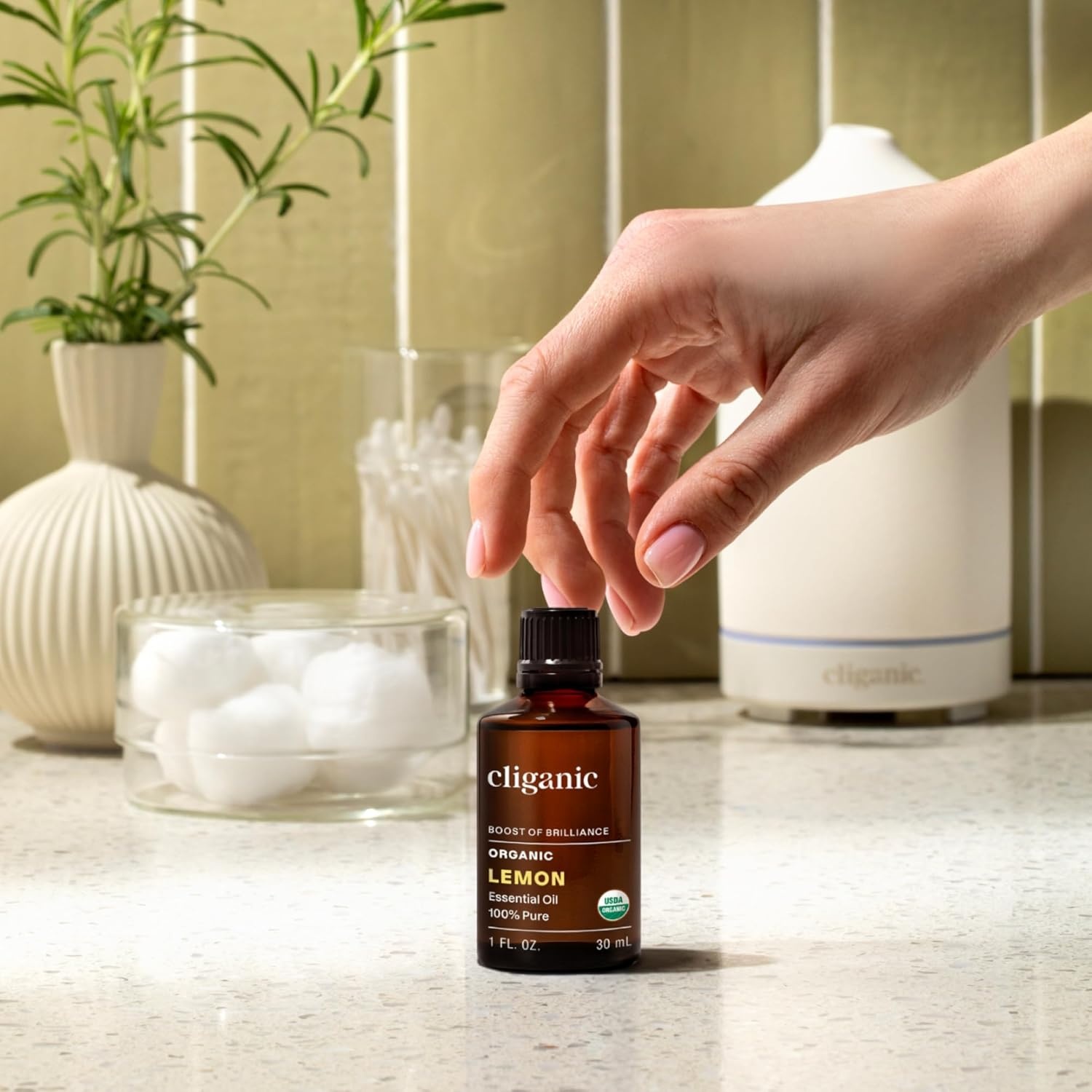 image:imageCliganic May Chang Essential Oil 100 Pure Natural for Aromatherapy NonGMO Verified1 Fl Oz Pack of 1