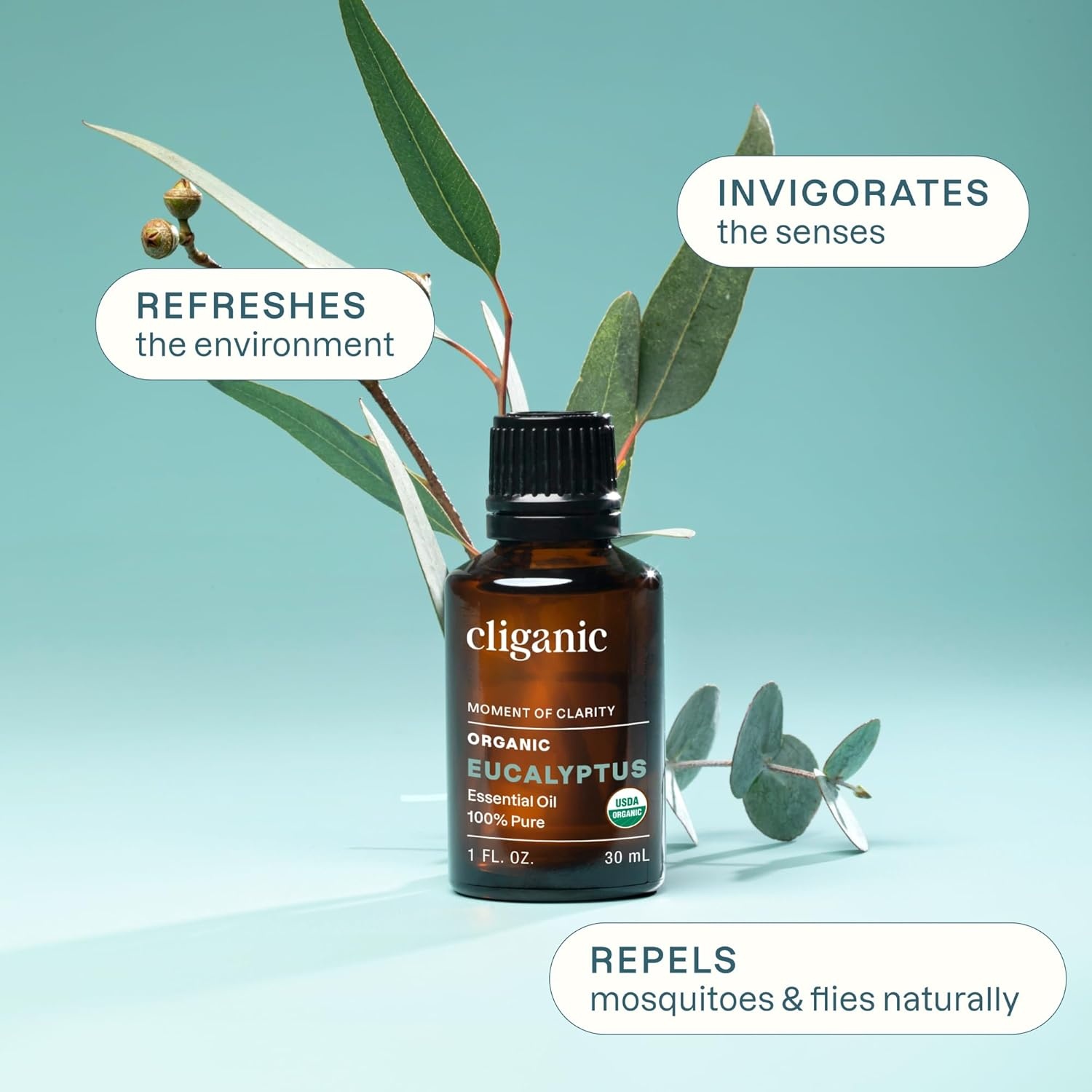 image:imageCliganic May Chang Essential Oil 100 Pure Natural for Aromatherapy NonGMO Verified2 Fl Oz Pack of 1