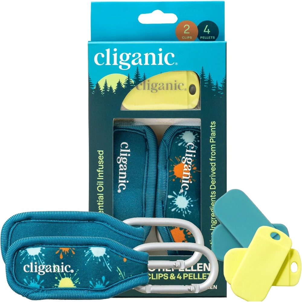 image:imageCliganic Mosquito Repellent Refill Pack 6 Pellets for Cliganic Wristbands Natural DEETFree Essential Oil InfusedPack of 2