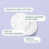 Cliganic Premium Cotton Rounds for Face (Bulk 1200 Count) Makeup Remover Pads, Hypoallergenic, Lint-Free | 100% Pure Cotton(100 Count (Pack of 3))