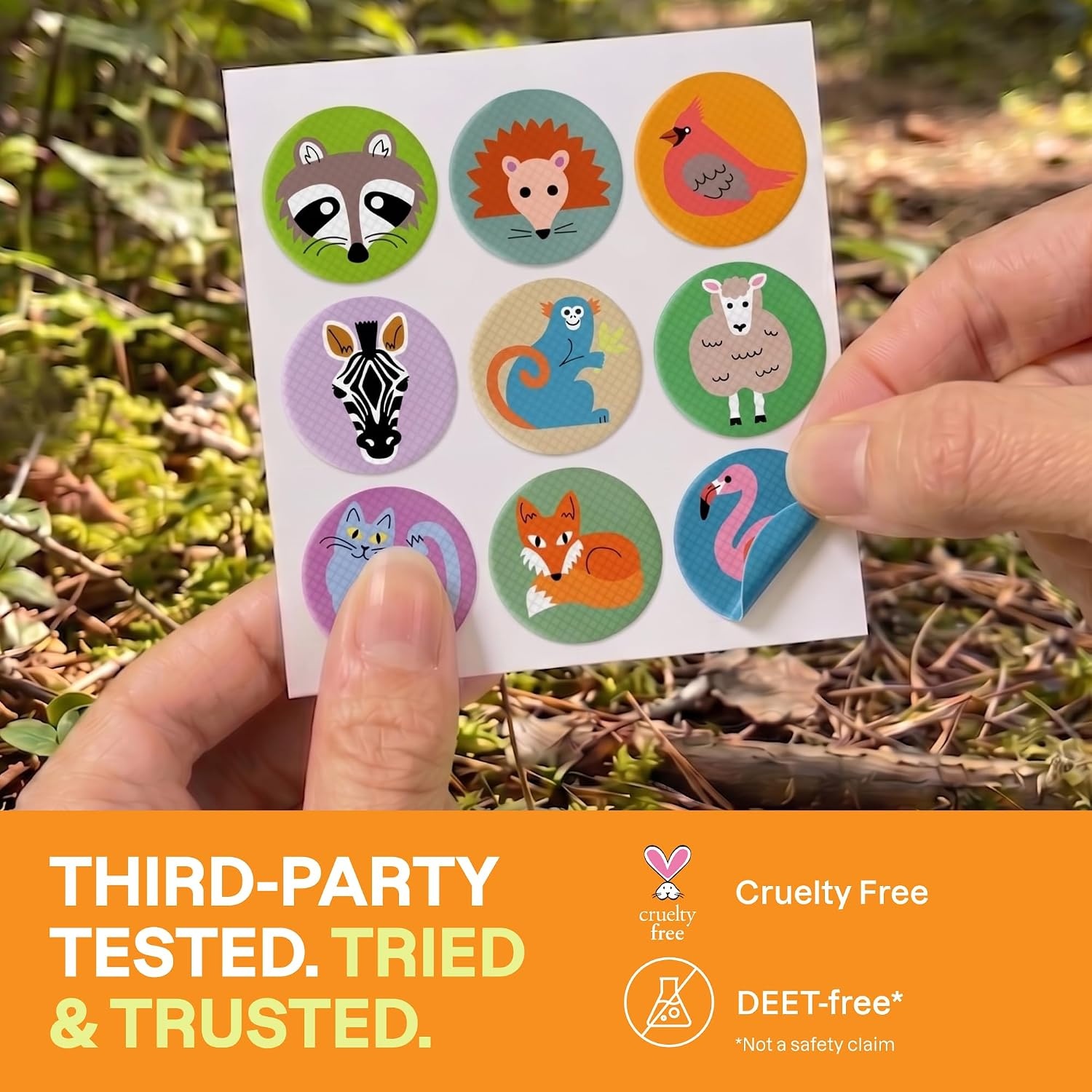image:imageCliganic Mosquito Repellent Stickers for Kids amp Adults Bug Patches 80 Pk180 Count Pack of 1