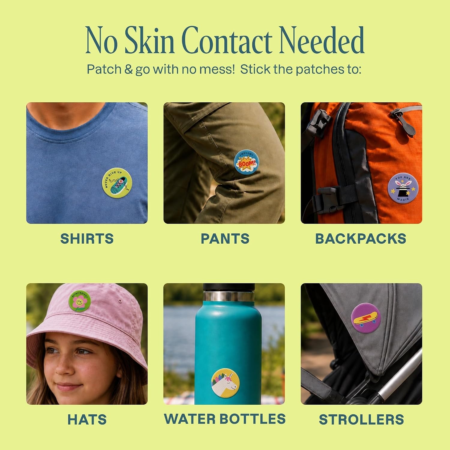 image:imageCliganic Mosquito Repellent Stickers for Kids amp Adults Bug Patches 80 Pk180 Count Pack of 1