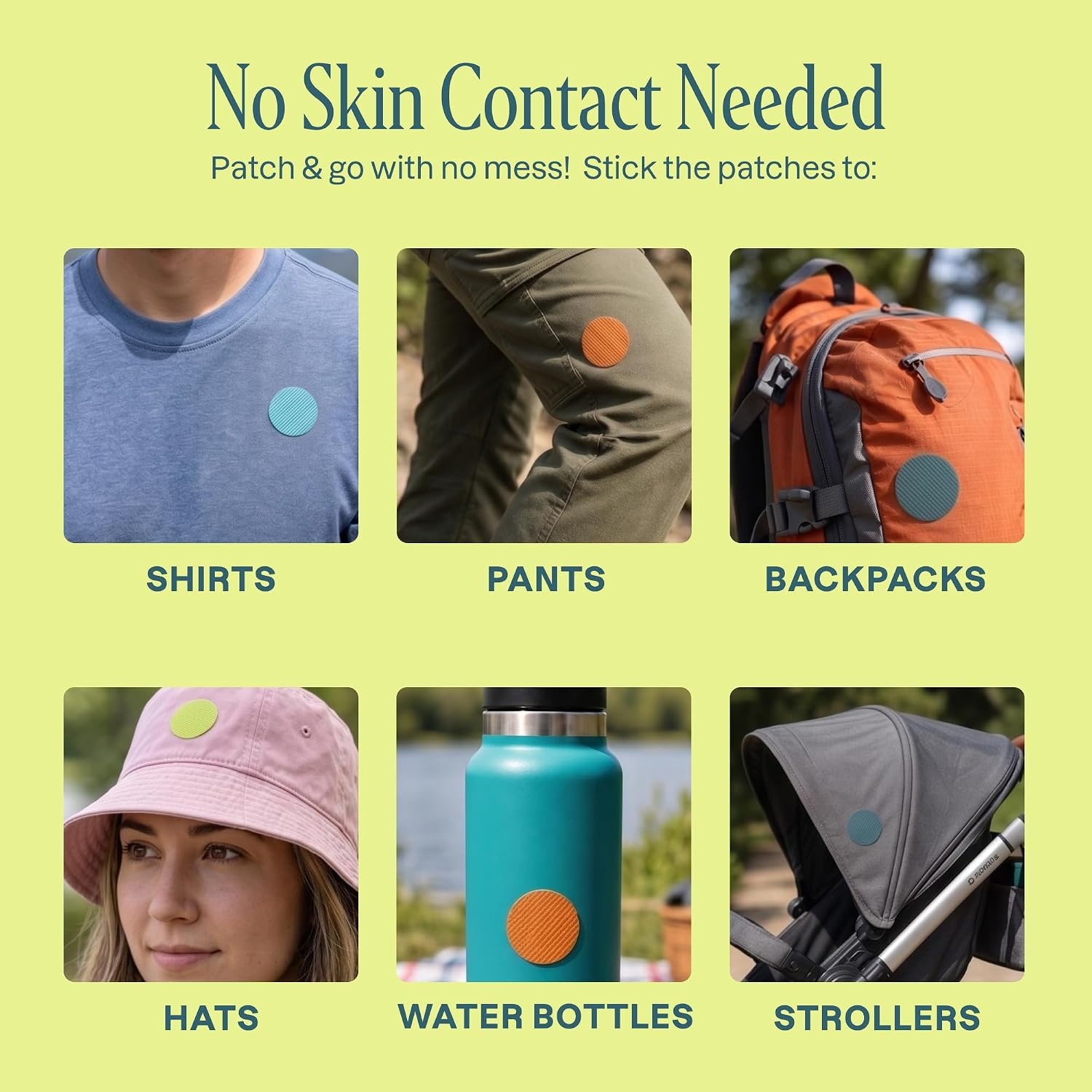 image:imageCliganic Mosquito Repellent Stickers for Kids amp Adults Bug Patches 80 Pk90 Count Pack of 1