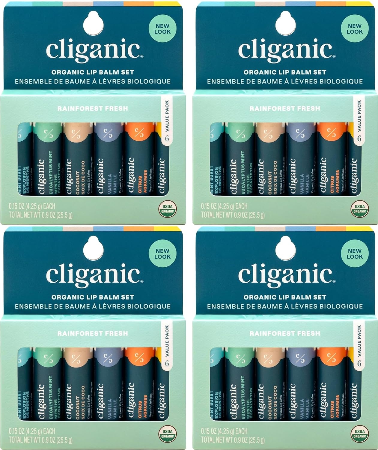 image:imageCliganic Organic Lip Balm Set 12 Daily Delights Advent CalendarRainforest Fresh