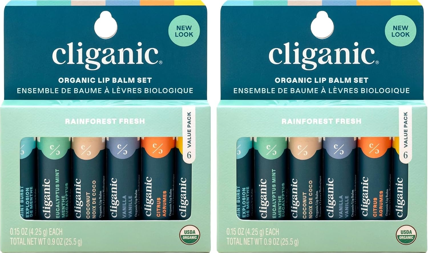 image:imageCliganic Organic Lip Balm Set 12 Daily Delights Advent CalendarRainforest Fresh